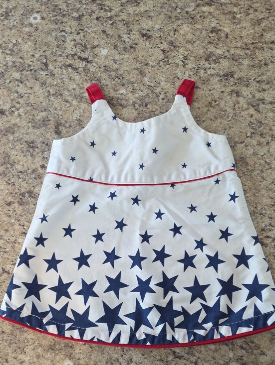 Old Navy Other - Vintage 2000 Old Navy Patriotic Stars USA Cotton Dress Size Small 3-6 Months